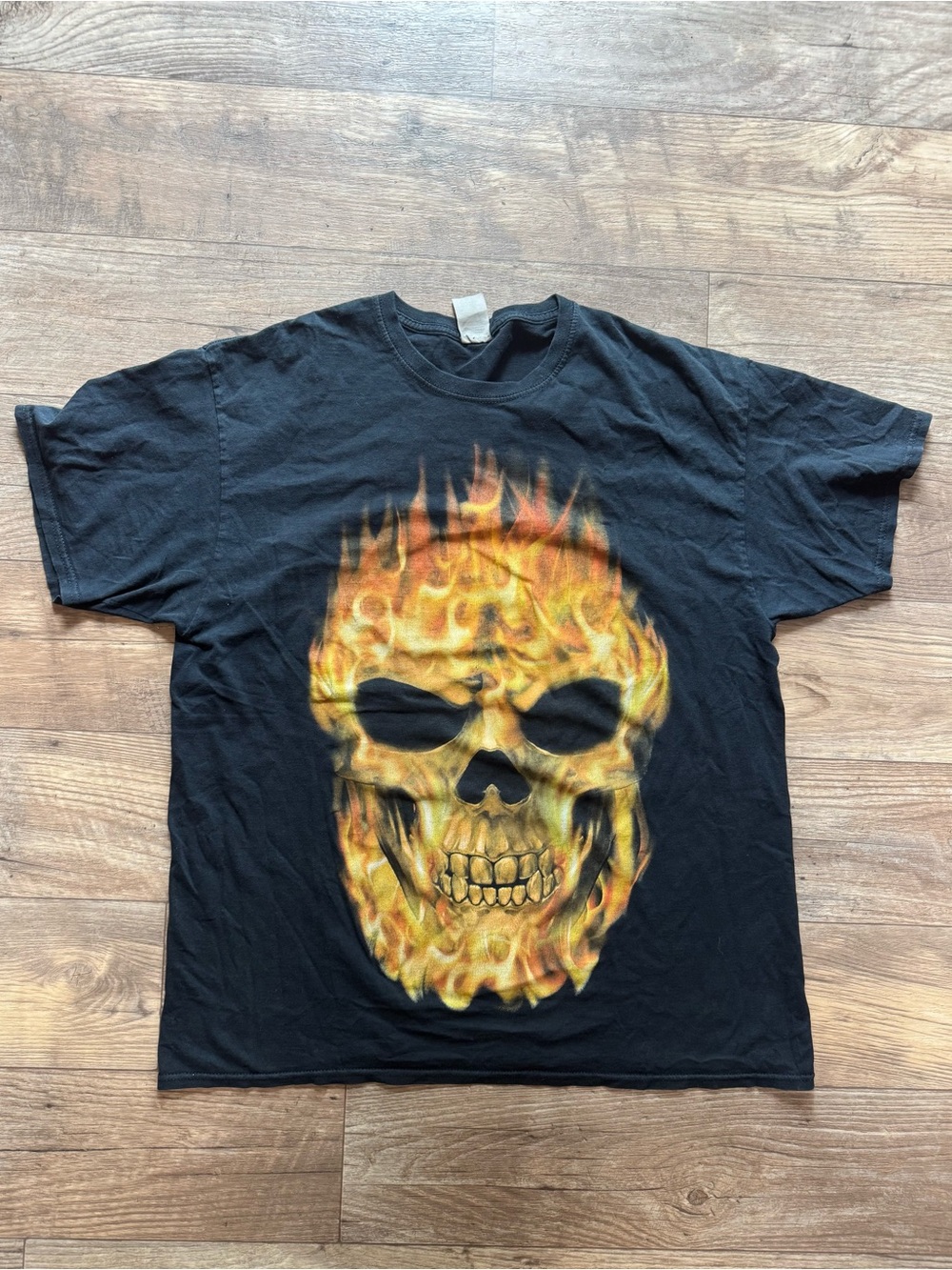 Y2K Burning Skull Tee